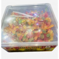 Hi Five Sweets Jelly Curly Worms 100% Halal Full Tub 600 Pcs
